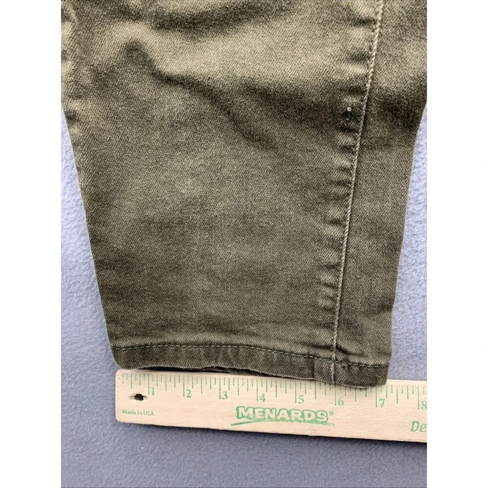 Arketype Denim Jeans Men's Destroyed Hip Hop Street Green Size 38X34